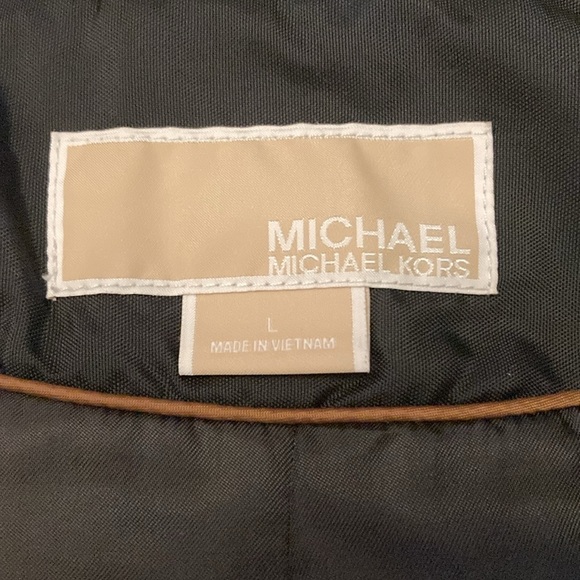 MICHAEL Michael Kors Trench Pant Coat black womens large - Picture 5 of 8